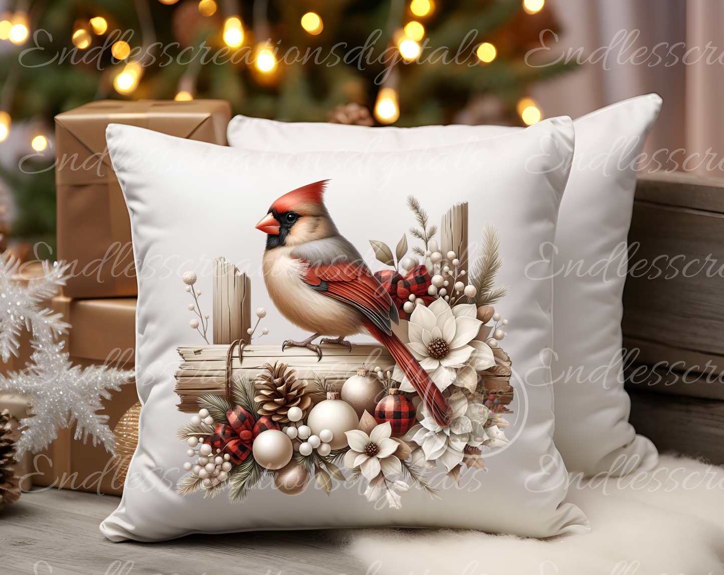 WINTER CARDINALS TRANSPARENCIES SET OF 5