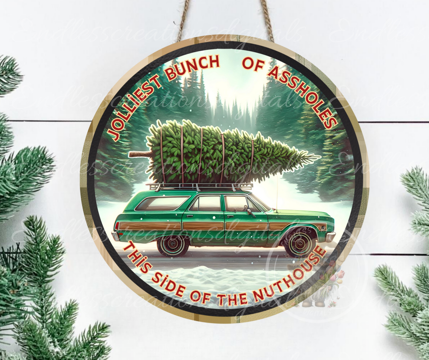 JOLLIEST BUNCH CHRISTMAS ORNAMENT/GIFT TAGS