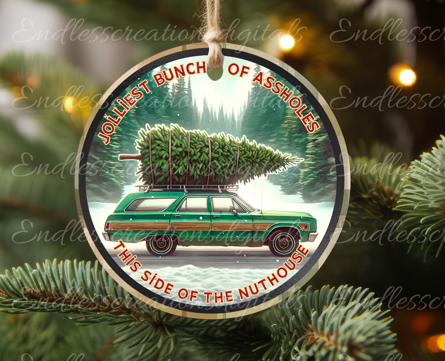 JOLLIEST BUNCH CHRISTMAS ORNAMENT/GIFT TAGS