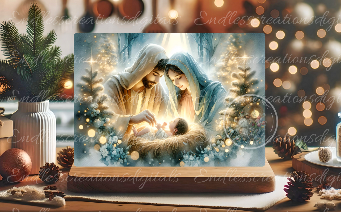 SILENT NIGHT RECTANGLE/TINS