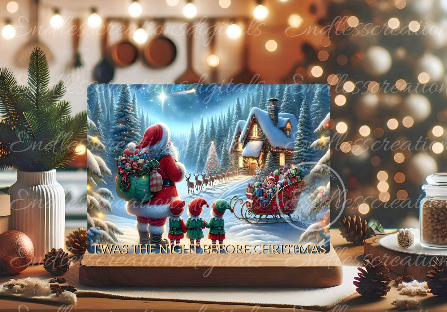 NIGHT BEFORE CHRISTMAS RECTANGLE/TINS