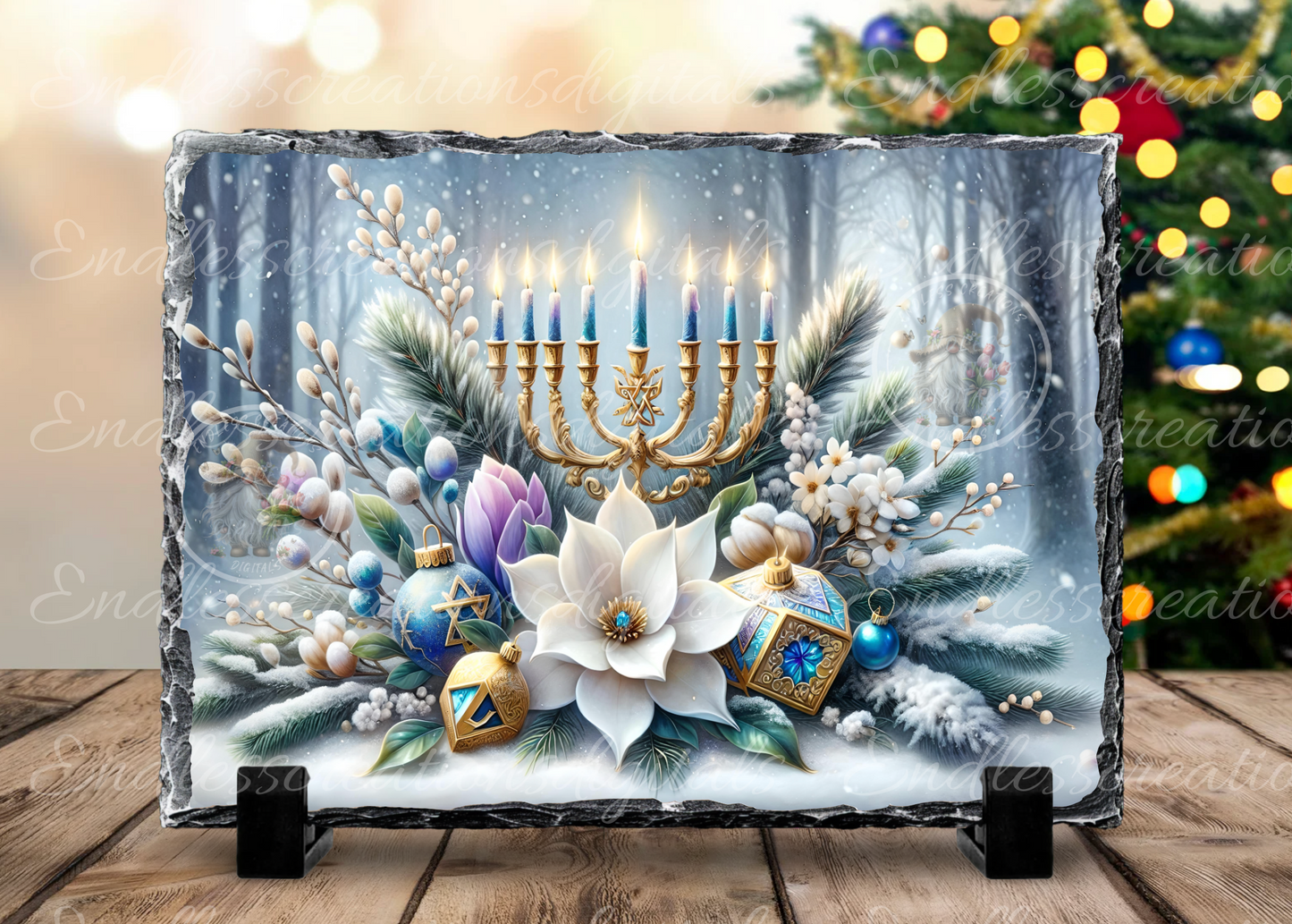 CHRISMTAS HUNUKKAH RECTANGLE/TINS