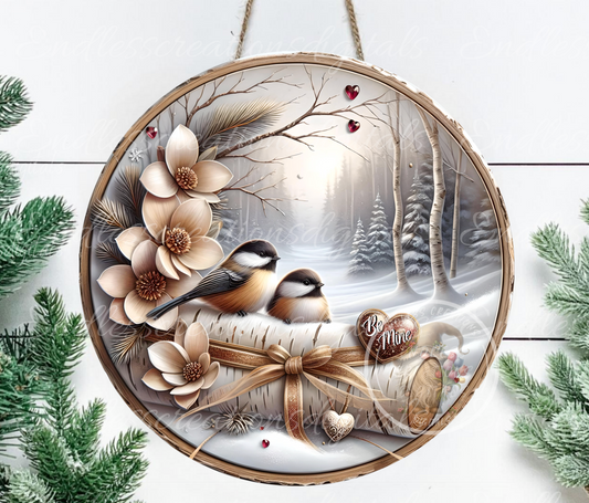 BE MINE WINTER/VALENTINES CHICKADEES