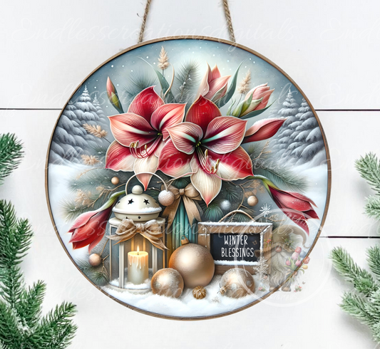 WINTER AMARYLLIS ROUND