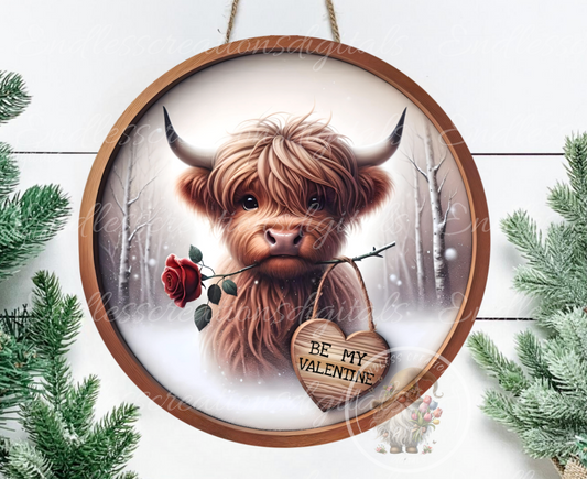 MY VALENTINES HIGHLAND COW