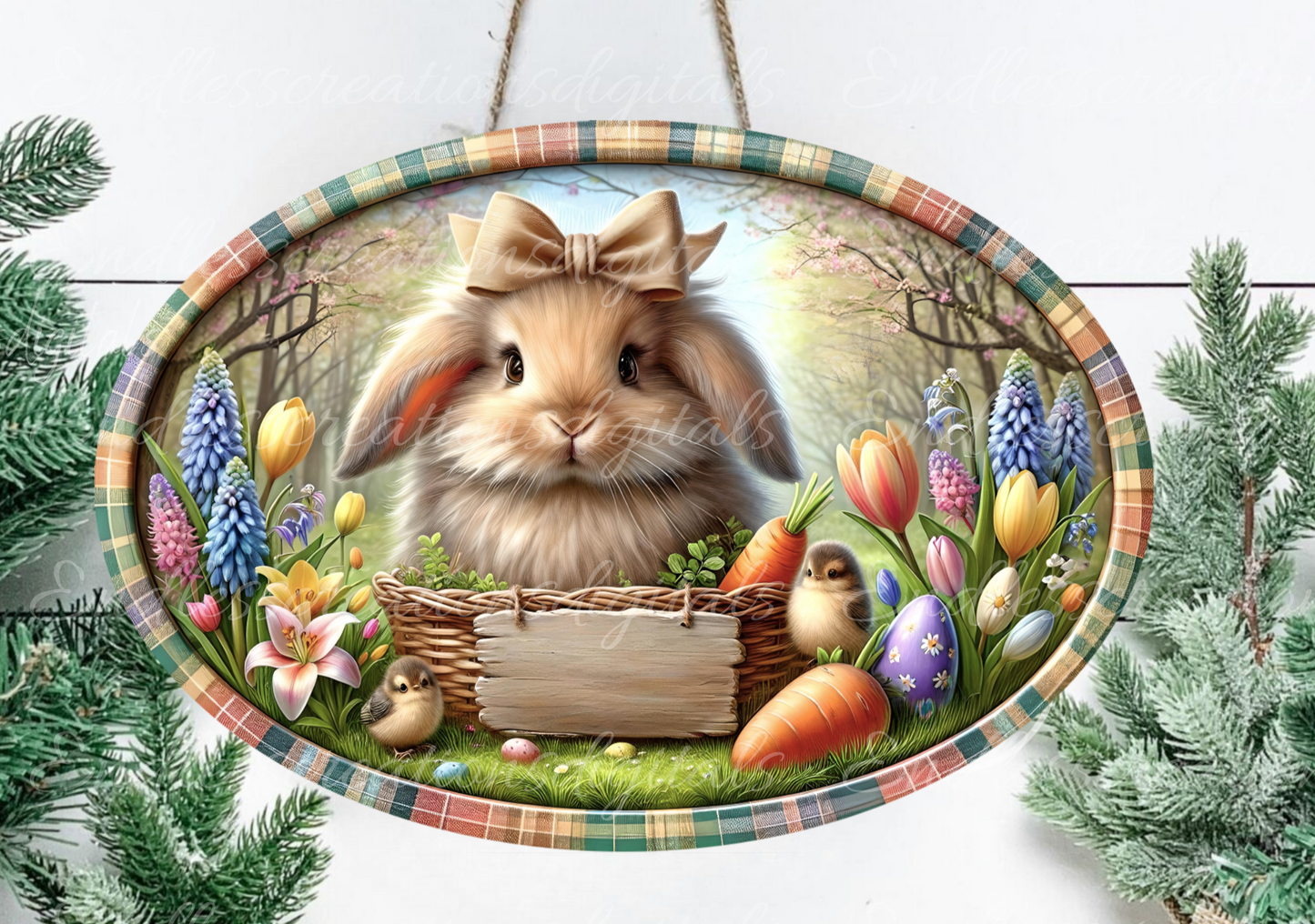 HAPPY EASTER OVAL DIGITAL