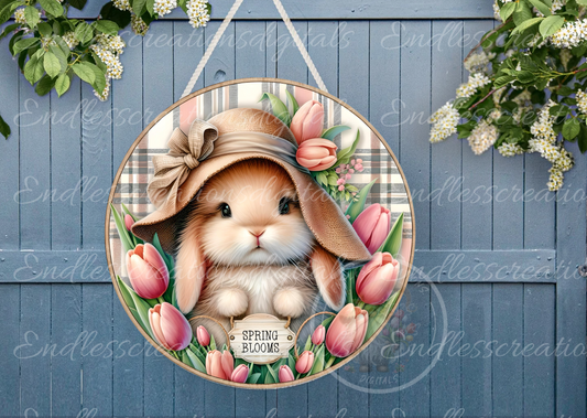 SPRING FLORAL ROUND WIND SPINNER