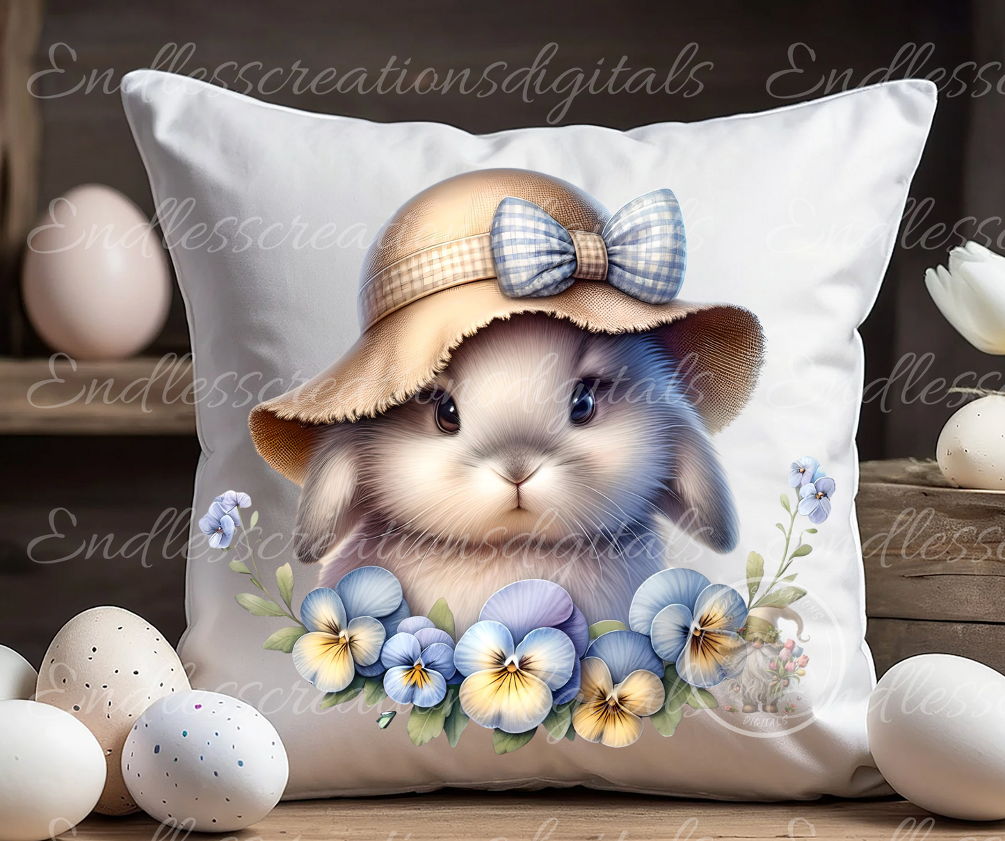 5 ADORABLE BUNNY SPRING TRANSPARENCIES