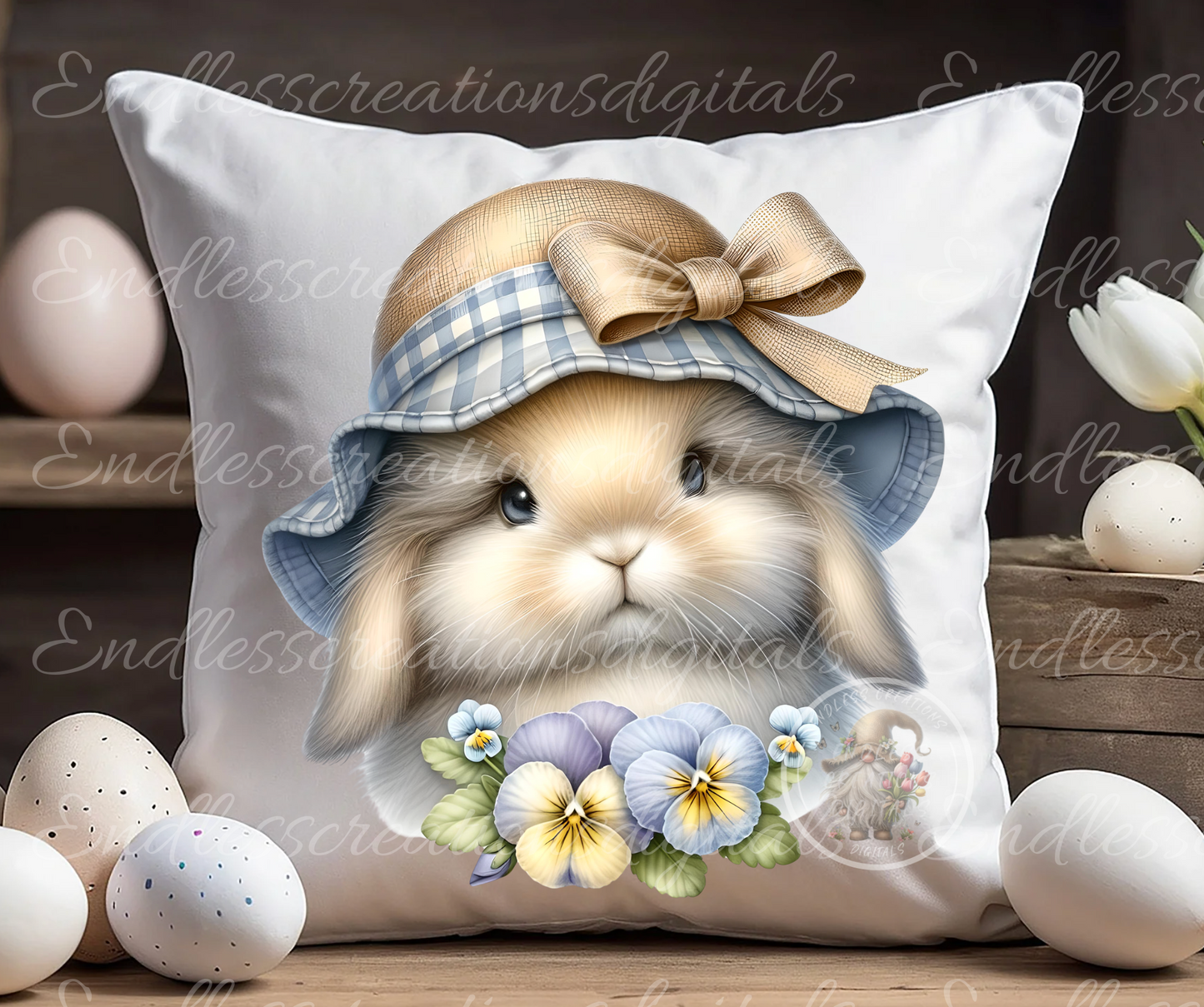 5 ADORABLE BUNNY SPRING TRANSPARENCIES