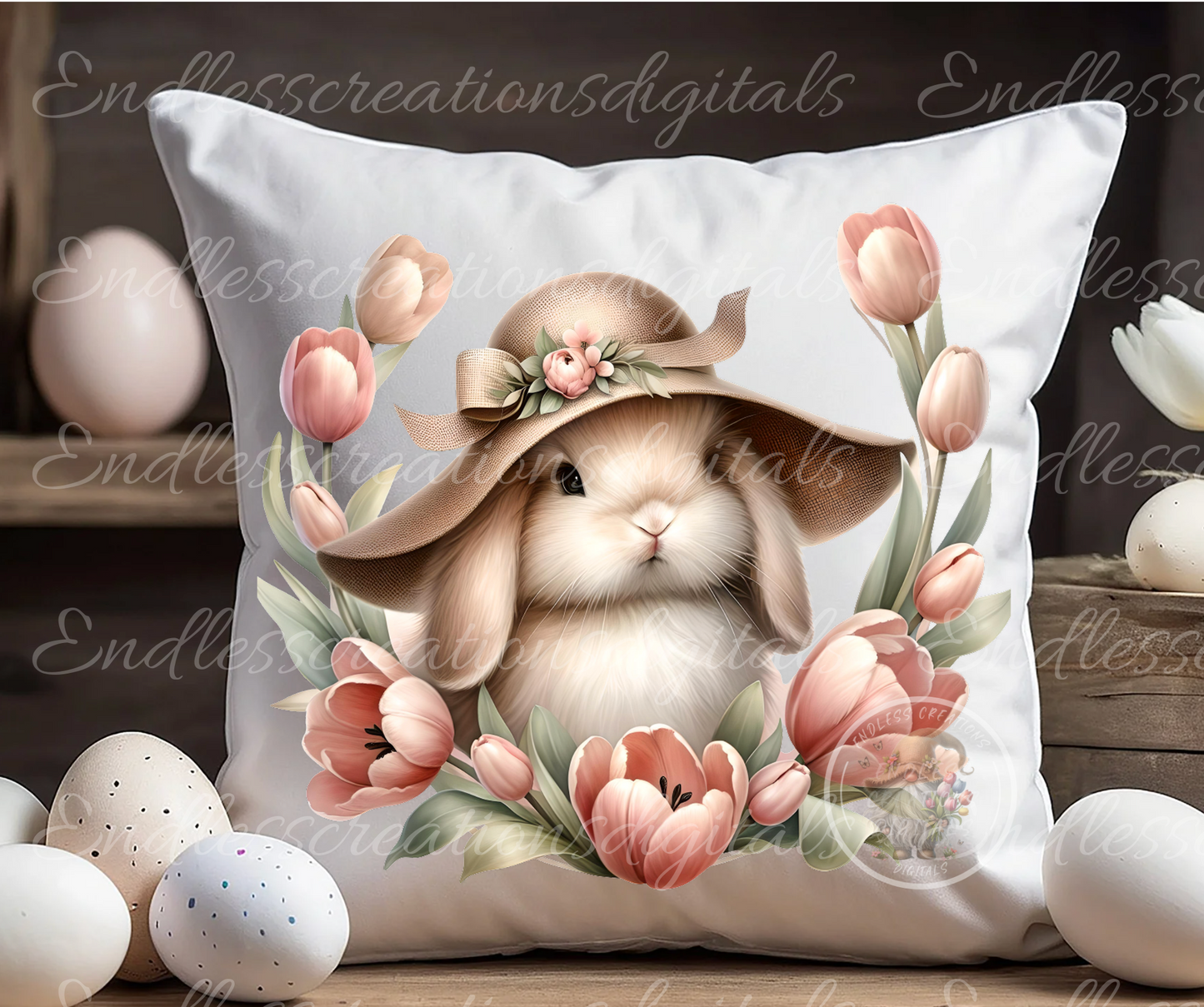 5 ADORABLE BUNNY SPRING TRANSPARENCIES