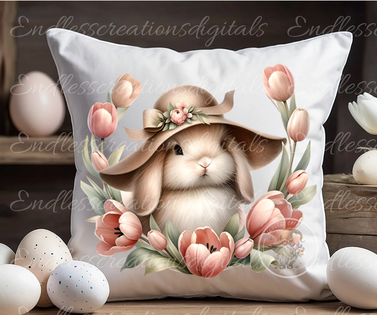 5 ADORABLE BUNNY SPRING TRANSPARENCIES