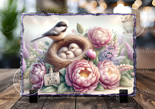 SPRING BLOOMS AND BABIES RECTANGLE