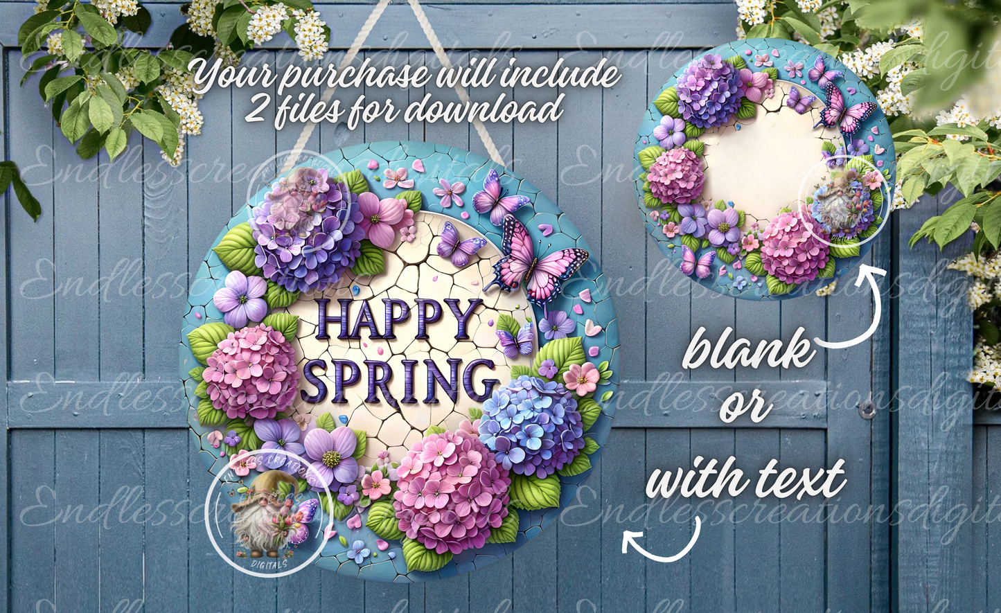 PURPLE PINK HYDRANGEA Spring