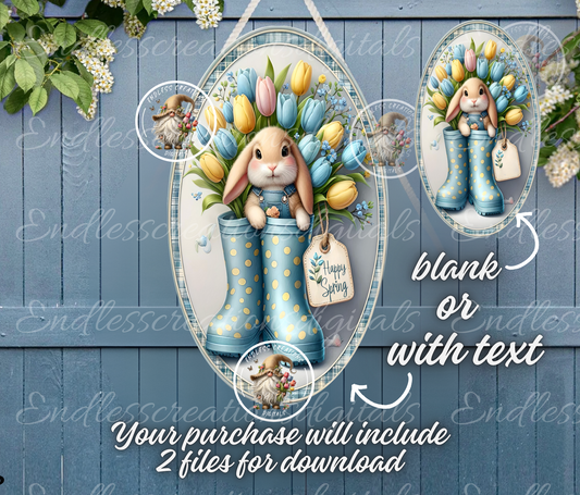 OVAL DIGITAL SPRING TULIPS