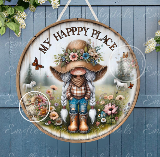 HAPPY PLACE GIRL SUMMER GNOME