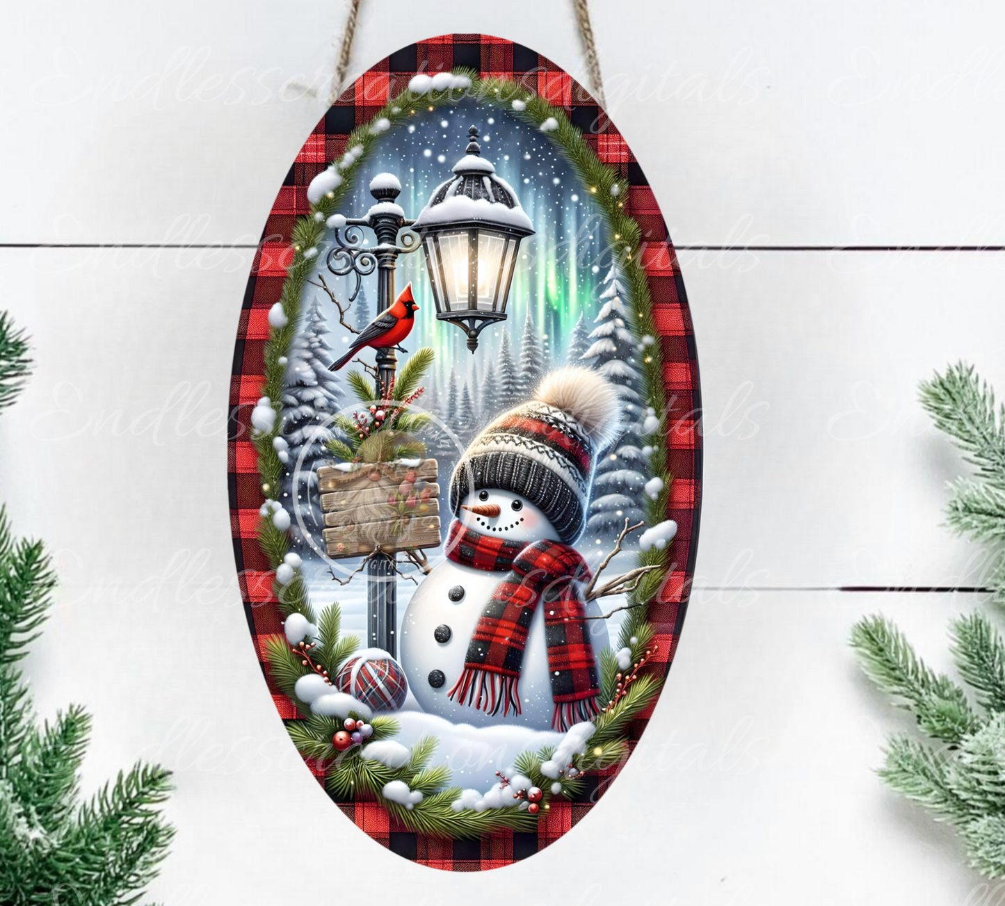 BUFFALO PLAID SNOWMAN BUNDLE