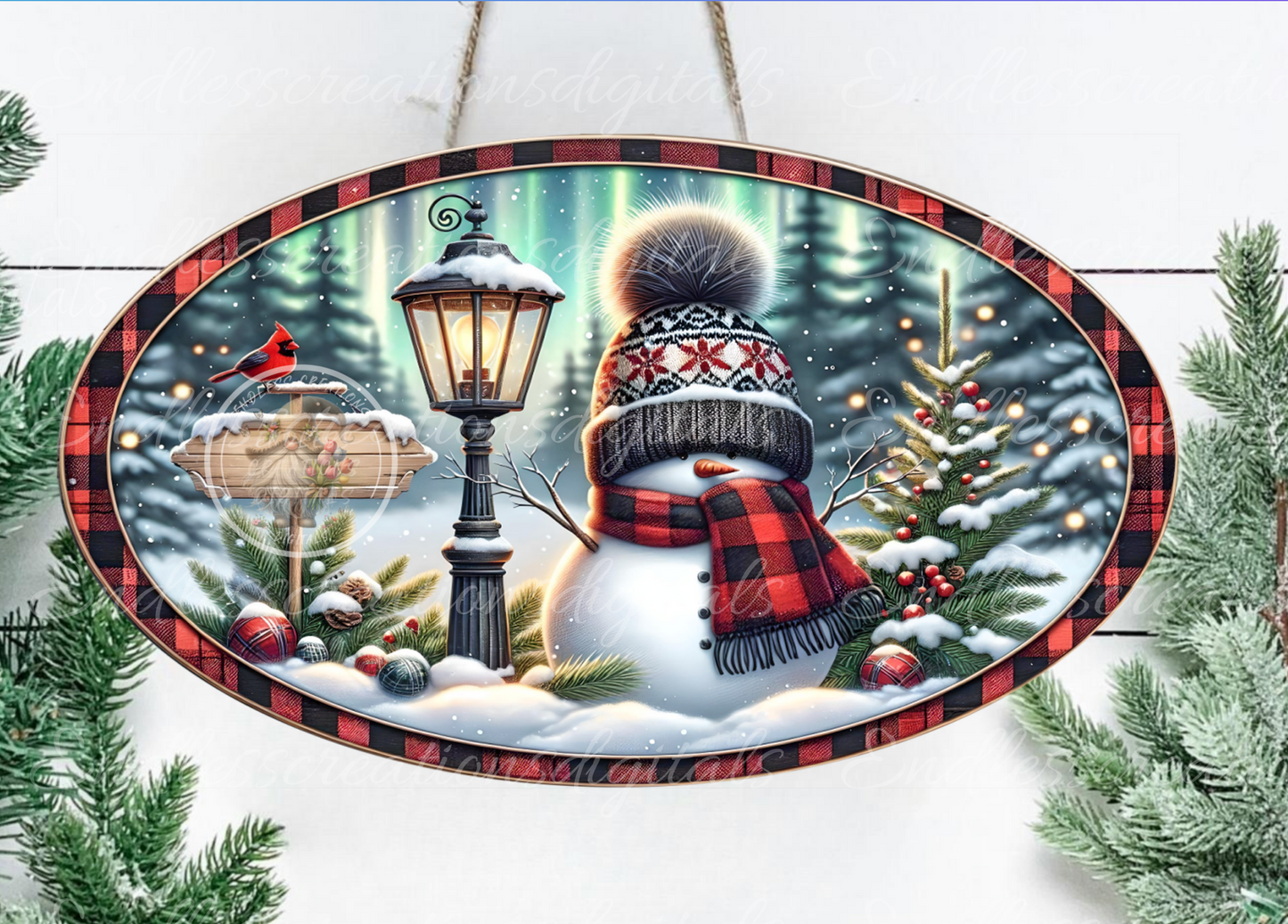 BUFFALO PLAID SNOWMAN BUNDLE