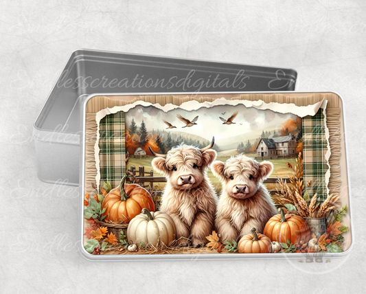 FALL BABY HIGHLANDS TIN/RECTANGLE/SLATES