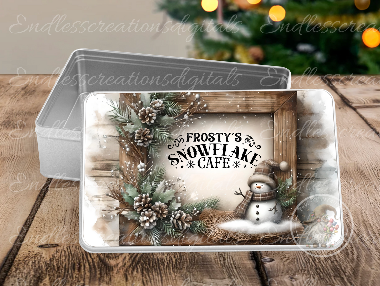 FROSTY'S CAFE WINTER RECTANGLE/TIN