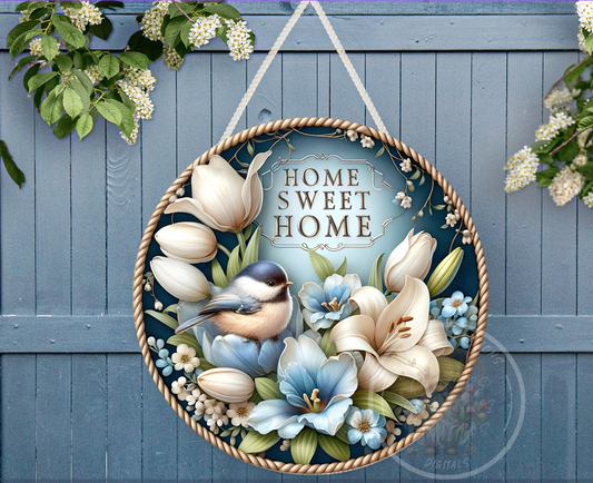 SPRING FLORAL HOME SWEET HOME