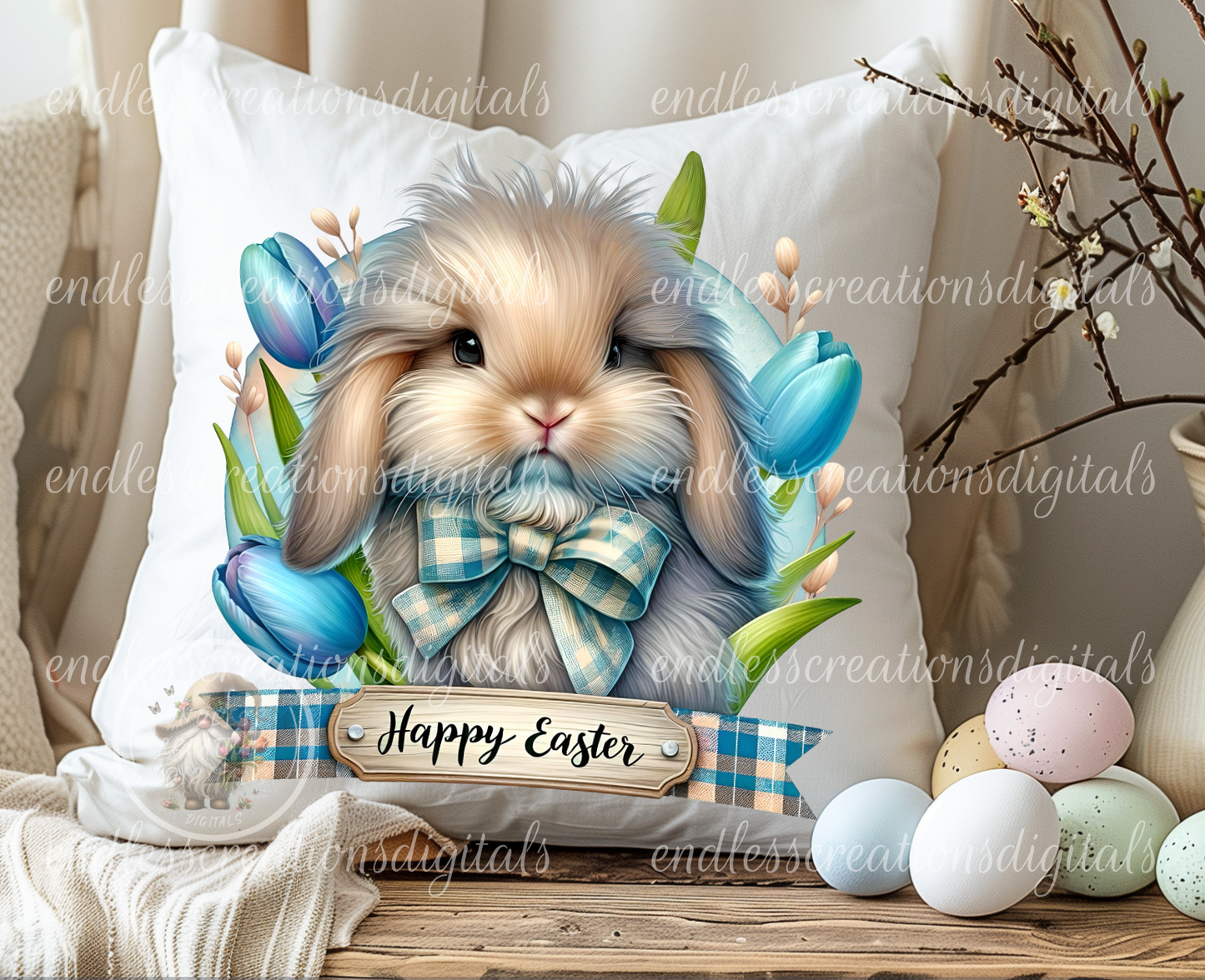 CUTE SPRING/EASTER BUNNY TRANSPARENCIES