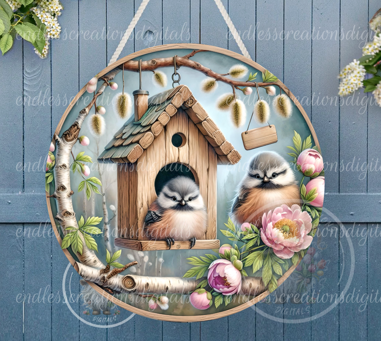 HOME SWEET HOME SPRING BIRDHOUSE