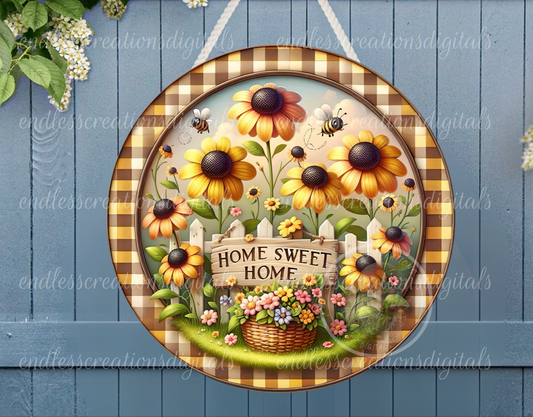 SUMMER BEE FLORAL ROUND