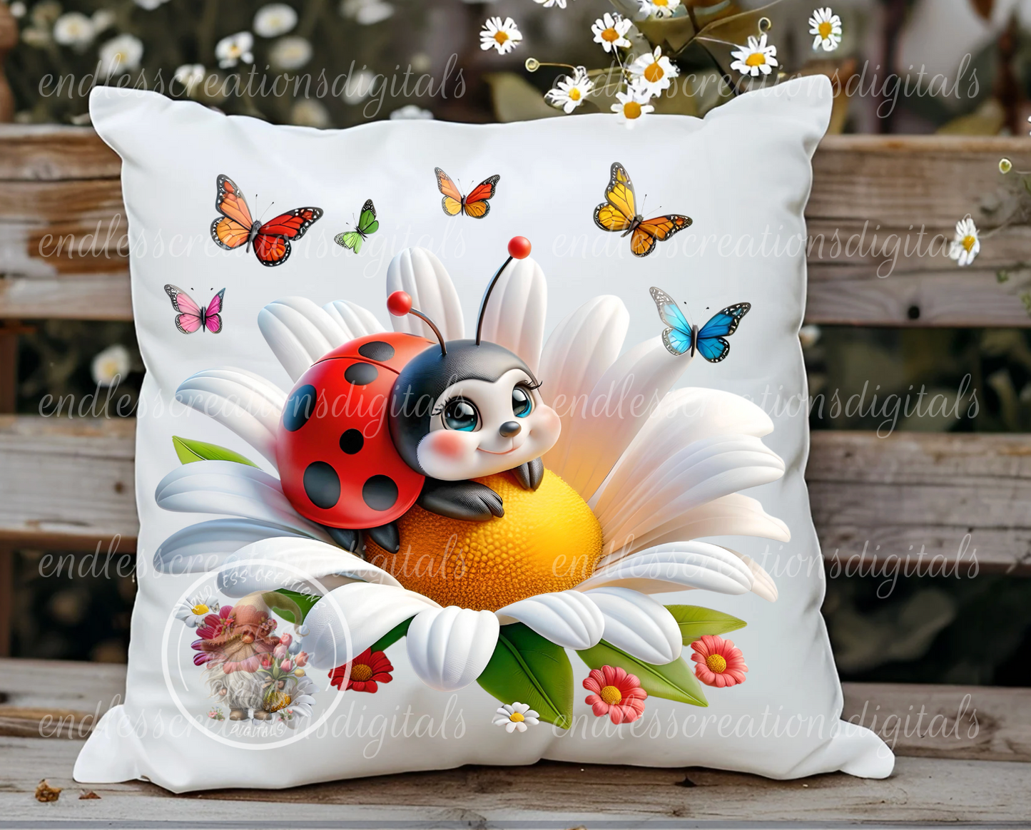 SUMMER LADYBUG FLORAL TRANSPARENCIES BUNDLE