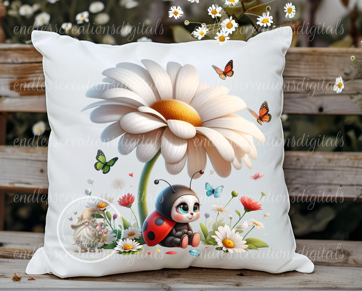 SUMMER LADYBUG FLORAL TRANSPARENCIES BUNDLE