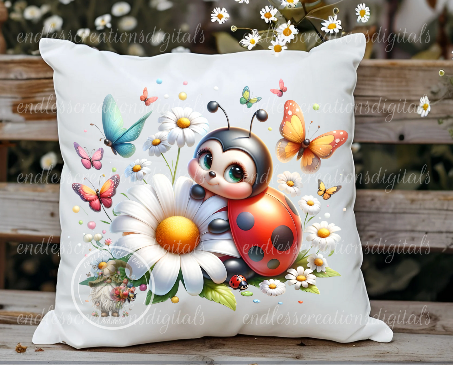 SUMMER LADYBUG FLORAL TRANSPARENCIES BUNDLE