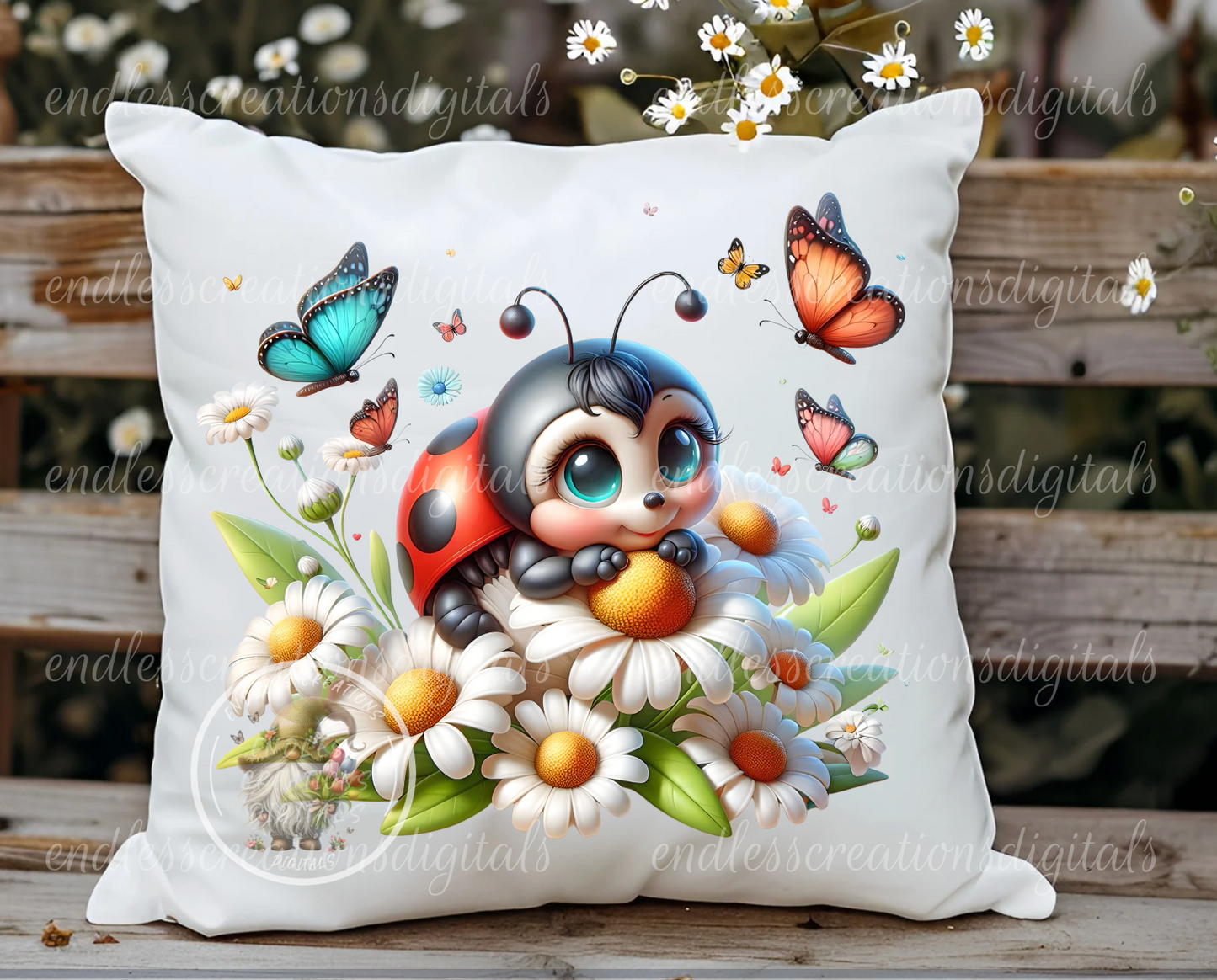 SUMMER LADYBUG FLORAL TRANSPARENCIES BUNDLE