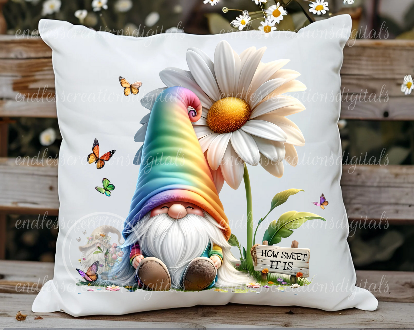 RAINBOW SPRING GNOME TRANSPARENCIES