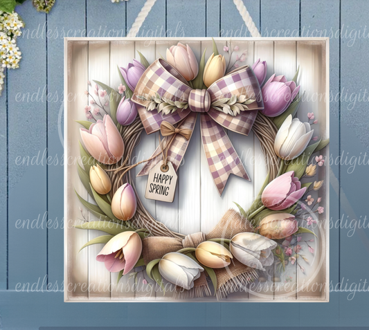 SPRING FLORAL SQUARE