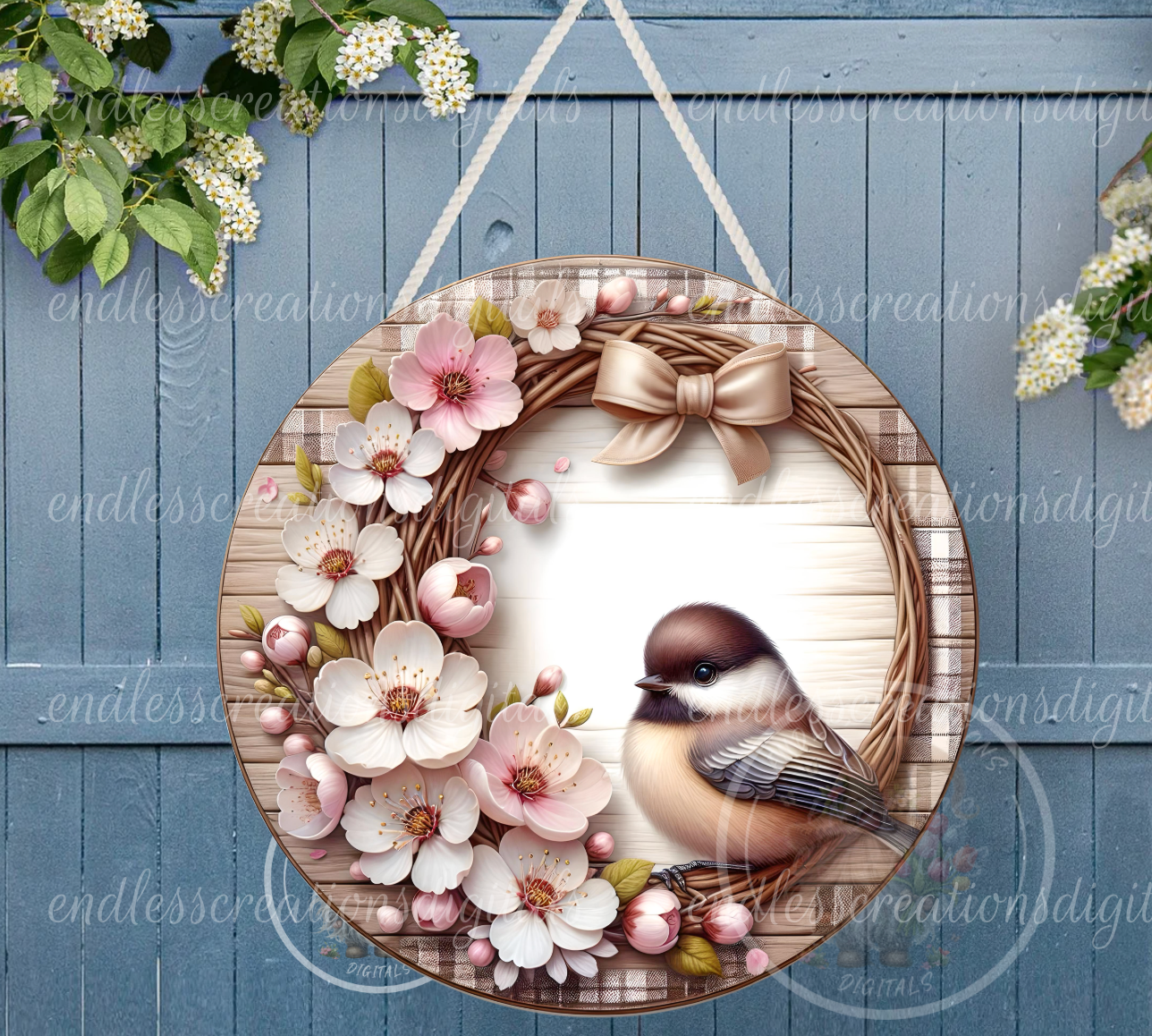 CHERRY BLOSSOM SPRING FLORAL ROUND