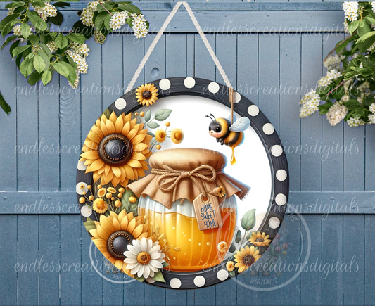 ROUND SUMMER HONEY BEE