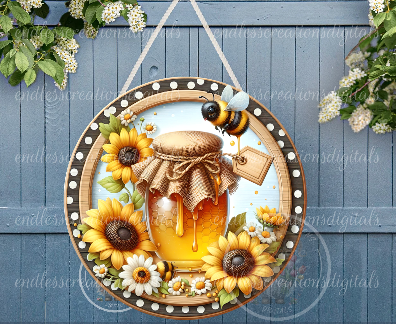 SUMMER HONEY BEE ROUND