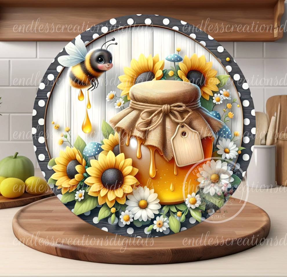 SUMMER HONEY BEE ROUND