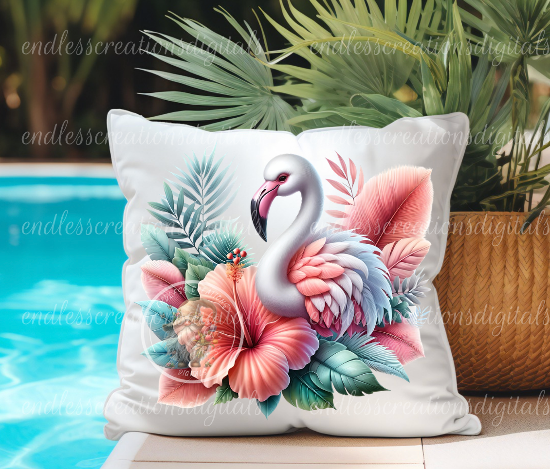 SUMMER TROPICAL FLAMINGO BUNDLE OF 4