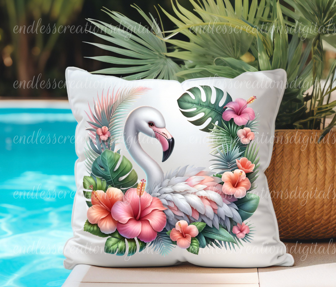 SUMMER TROPICAL FLAMINGO BUNDLE OF 4