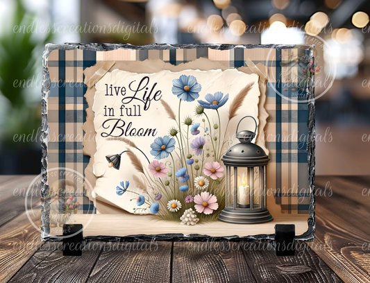 SPRING FLORAL LANTERN RECTANGLE