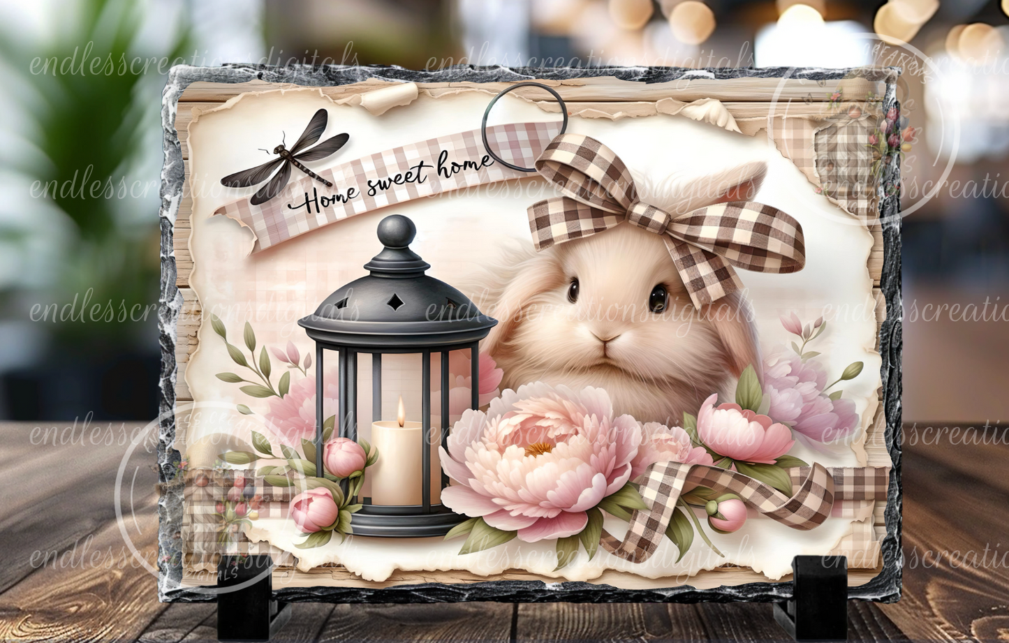 CUTE EASTER FLORAL RECTANGLE