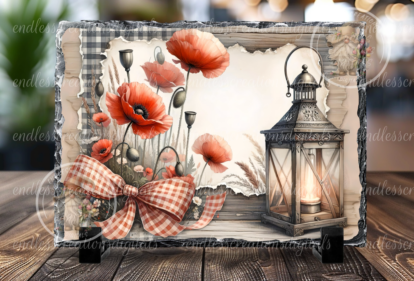 INSPIRATIONAL FLORAL LANTERN RECTANGLE