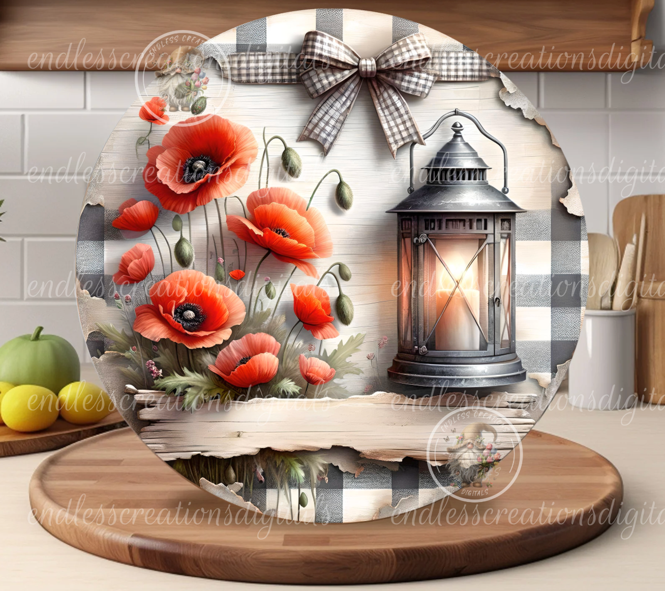 SUMMER ROUND POPPY HOME SWEET HOME