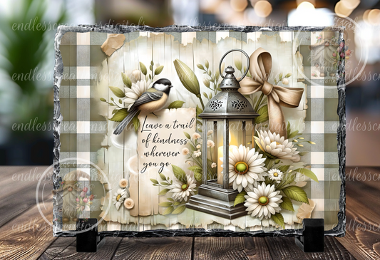 INSPIRATIONAL DAISY FLORAL RECTANGLE