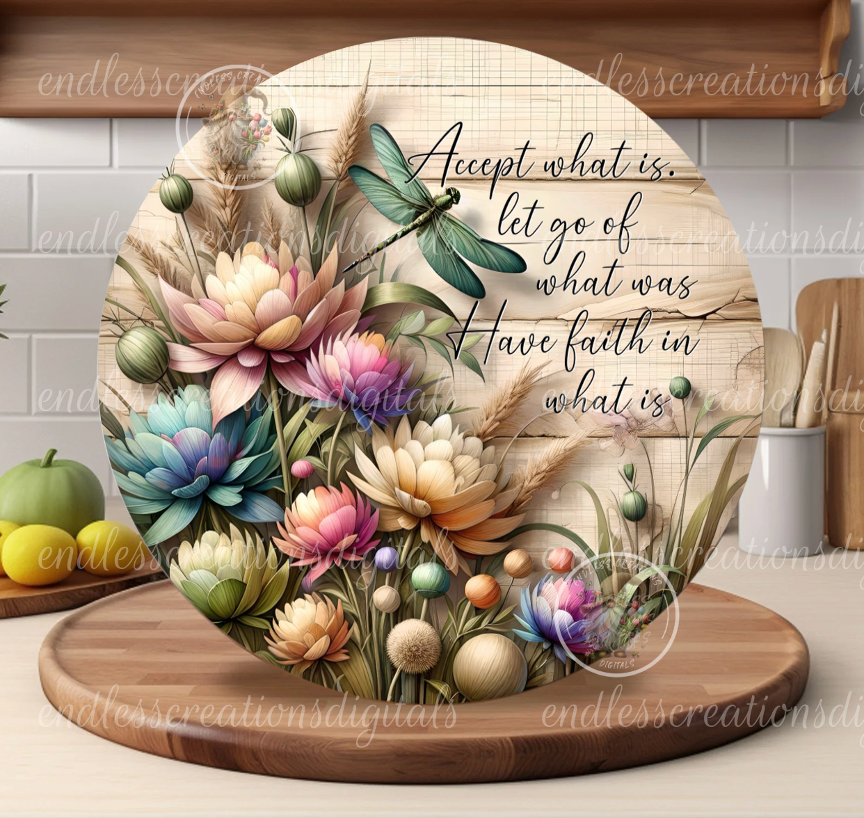 SUMMER FLORAL DRAGONFLY