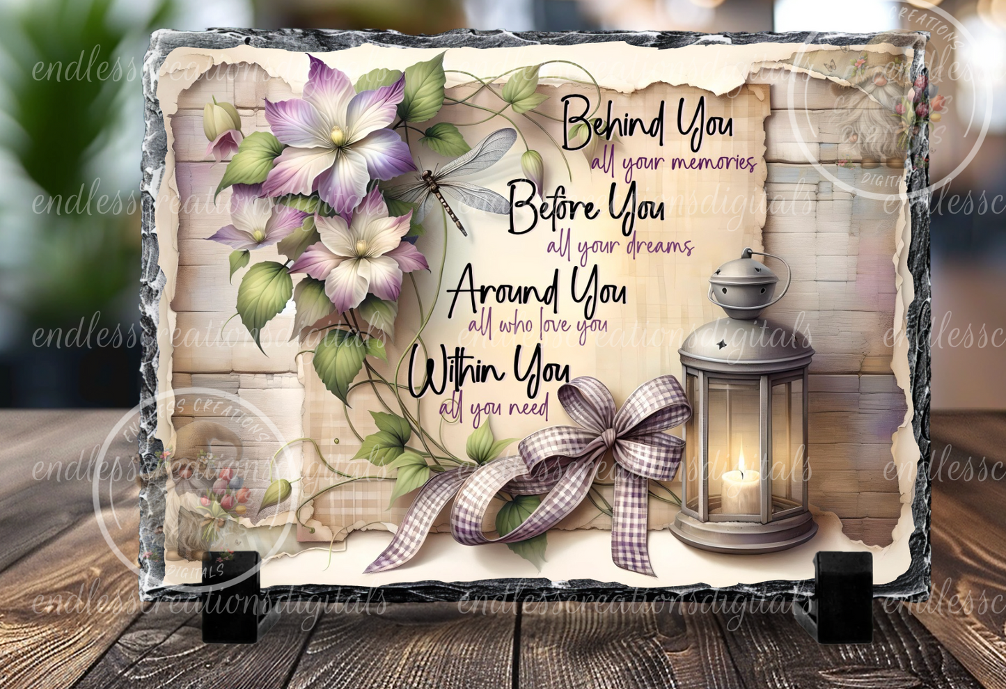 DRAGONFLY FLORAL LANTERN