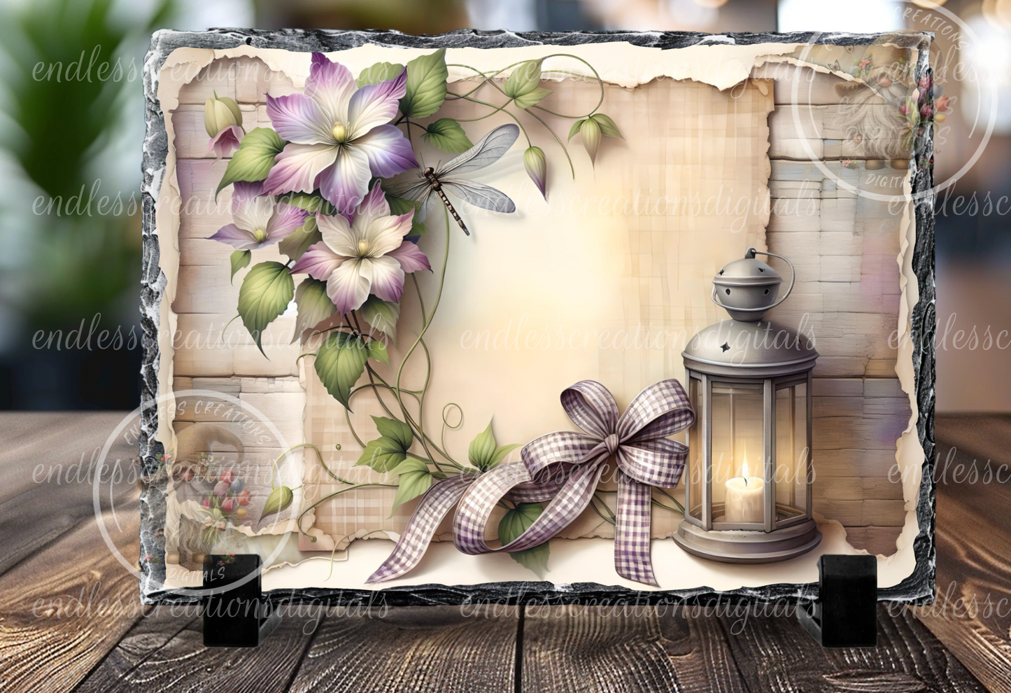 DRAGONFLY FLORAL LANTERN