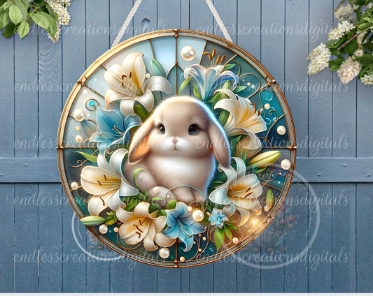 STAINED GLASS LOOK EASTER FLORAL