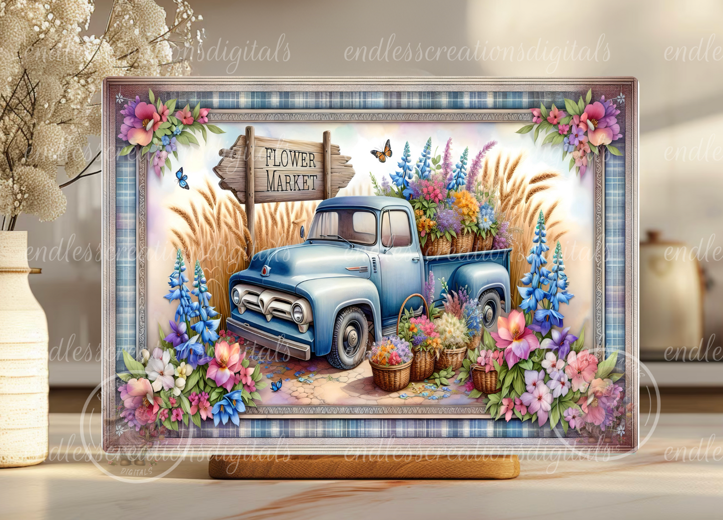 SPRING FLOWER MARKET TRUCK