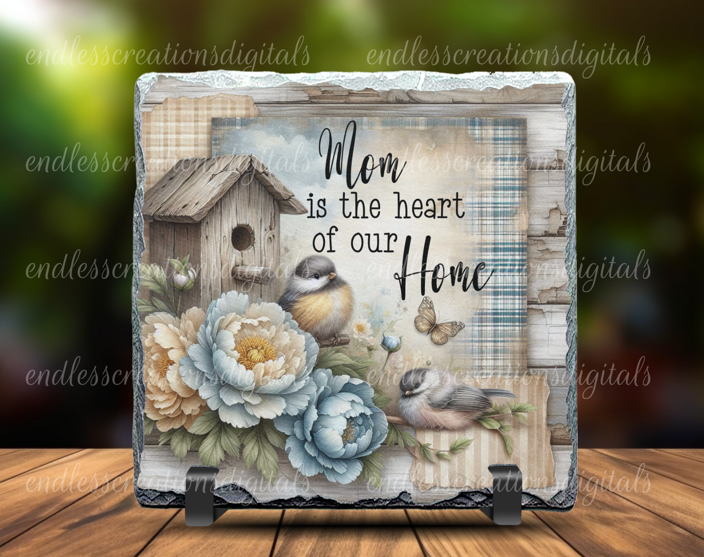 FLORAL CHICKADEE BIRDHOUSE